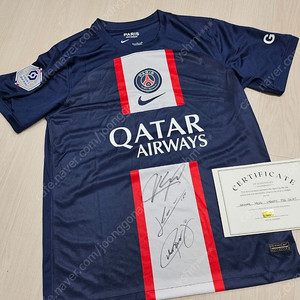 PSG 메시,네이마르,음바페 싸인 유니폼 팝니다