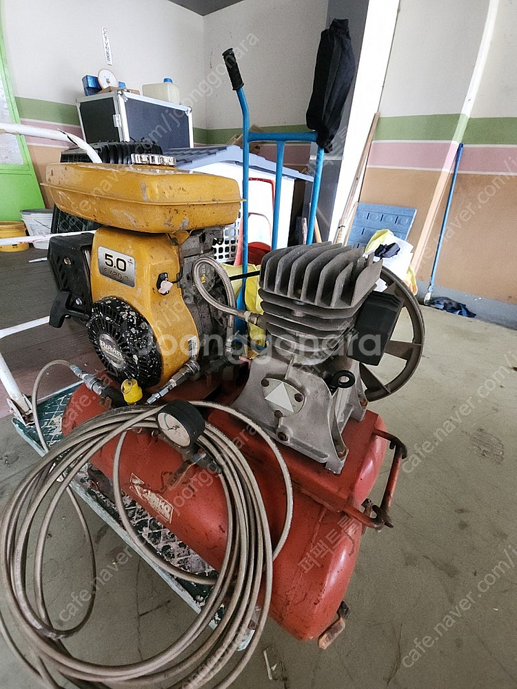 로빈 5마력 엔진콤프레샤--0