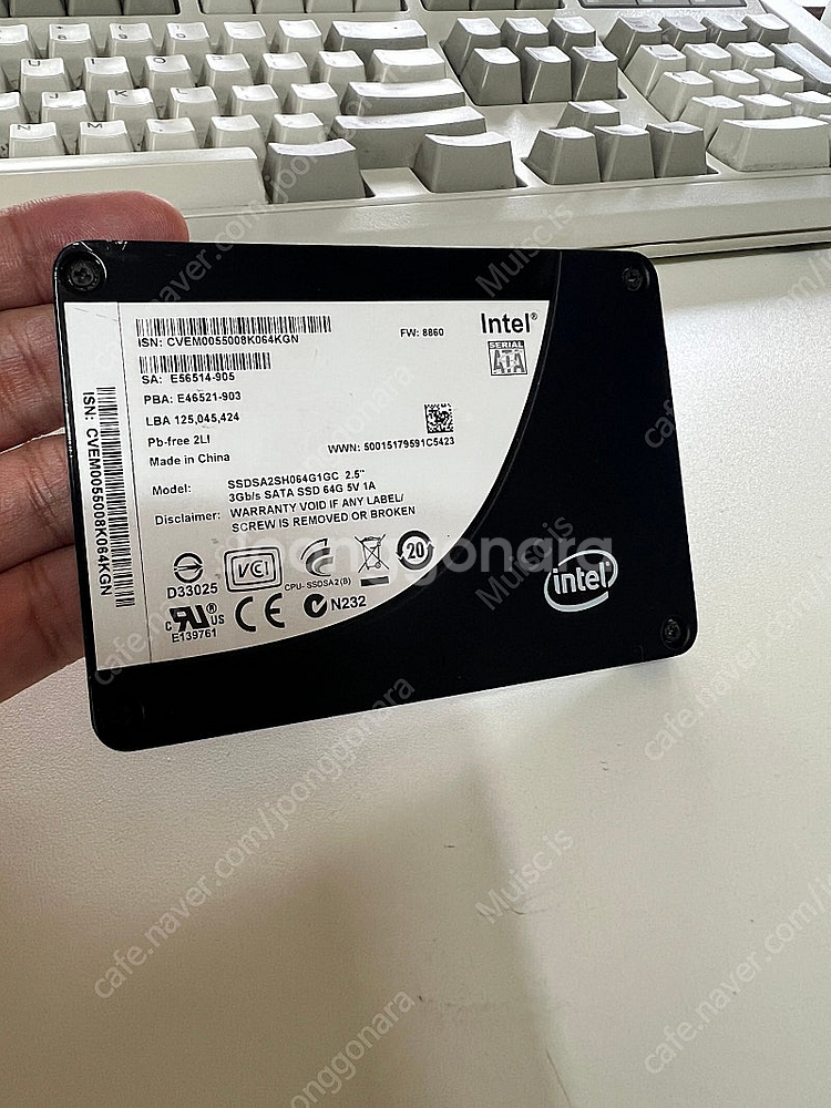 최상위 낸드 SLC 인텔SSD 64G--0