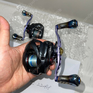 (팝니다) 리브레 메가텟쿠x칸지 콜라보 한정판 베이트 핸들 110mm.