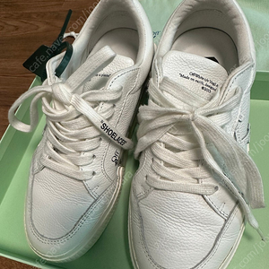 오프화이트 레더 화이트 스니커즈 (36)