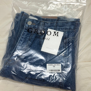 그레이룸 스티치 커브드 데님 s