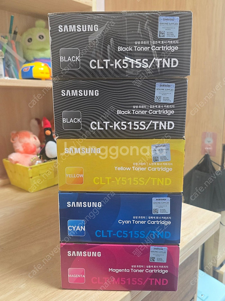 삼성정품토너 CLT-515S 4색한세트+검정색--1