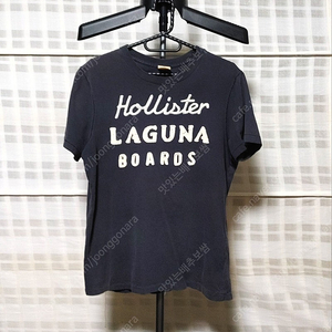 (HOLLISTER) 홀리스터 네이비 반팔 티셔츠 M (95)