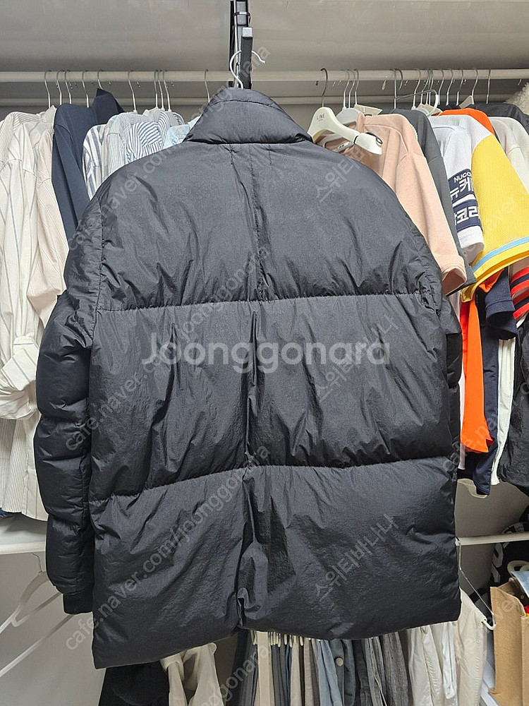 스톤아일랜드 크링클랩스 20fw 논후드숏패딩--2