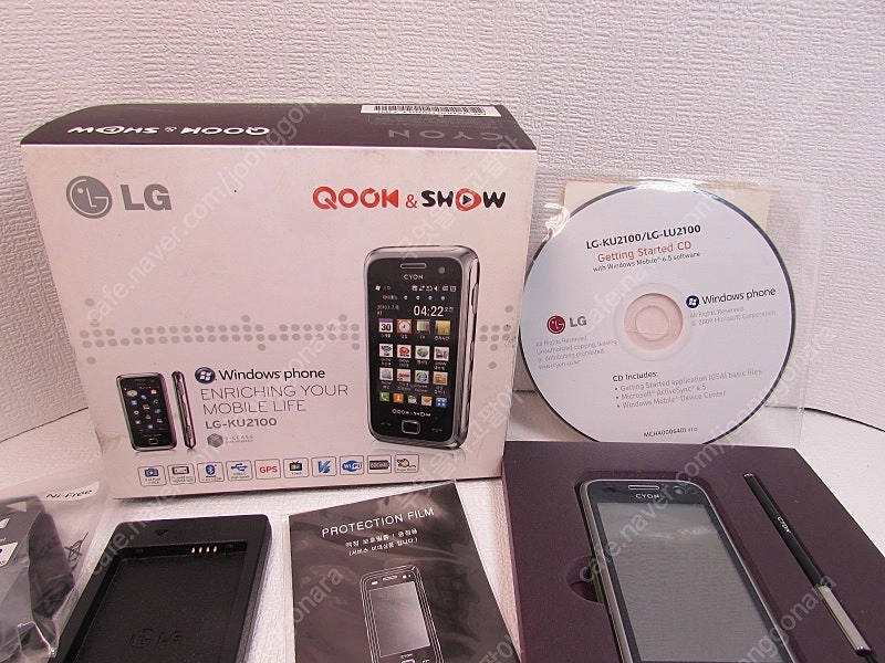 (소장용/미사용박스셋) 레일라폰 LG-KU2100 3G 윈도우폰 팝니다. 이미지