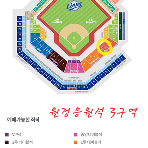 9/13(토) 삼성라이온즈 vs KT 1-3연석 1층 원정 응원석