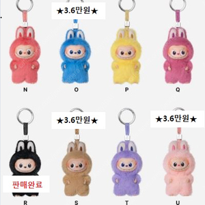 [팝마트 정품] 라부부 내마음속 비밀번호 인형 키링(N-Z) 미니 라부부