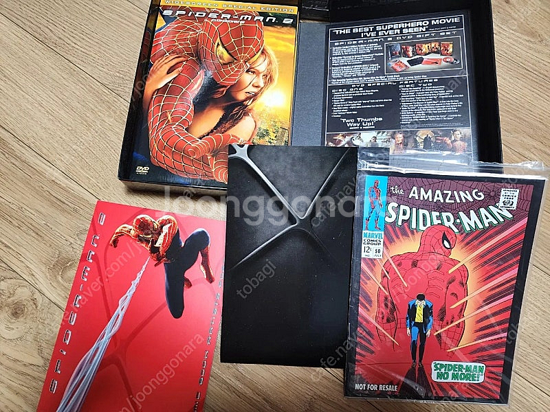 스파이더맨 트릴로지 박스세트 dvd 미개봉 스파이더맨2 컬렉터즈 dvd 세트--7