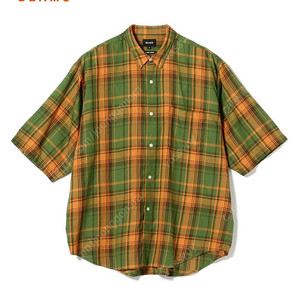 BEAMS JPN 빔즈 마드라스체크 워시드 릴랙스 이지핏 셔츠 XL 105~110 반팔셔츠 오버핏 빔즈셔츠 빔즈플러스