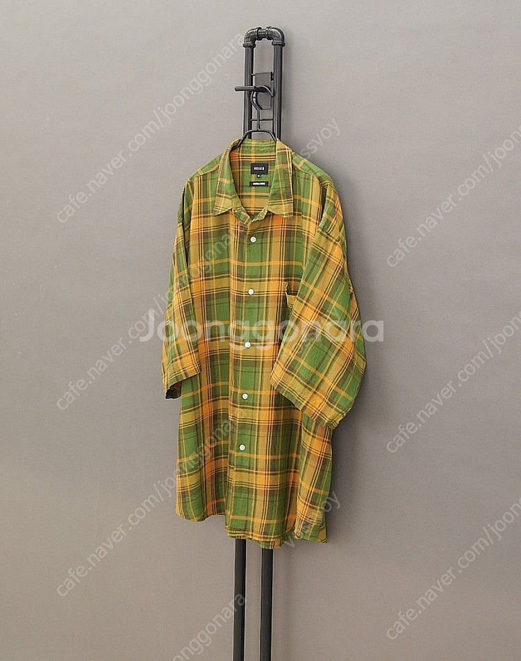 BEAMS JPN 빔즈 마드라스체크 워시드 릴랙스 이지...--5