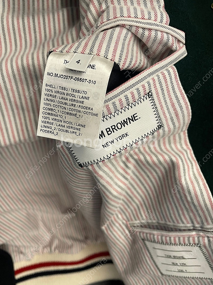 [4] 톰브라운 멀티컬러 울 봄버 자켓 새상품--4