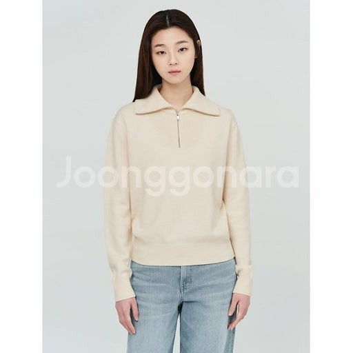 22 빈폴 레이디스 반집업 카라 니트 95 / 랑방 마인 오브제 타임 럭키슈에뜨 산드로 마쥬 오르 시에 시스템--0