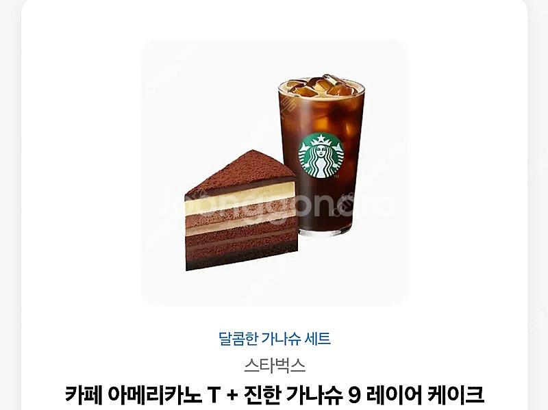 카페 아메리카노 T + 진한 가나슈 9 레이어 케이크--0