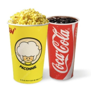 cgv 스몰 세트 콤보 (팝콘+탄산) 팝니다 장당 4500원