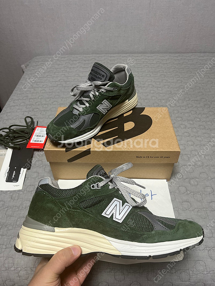 270 뉴발란스 991v2 메이드 인 UK 콤부 그린--2