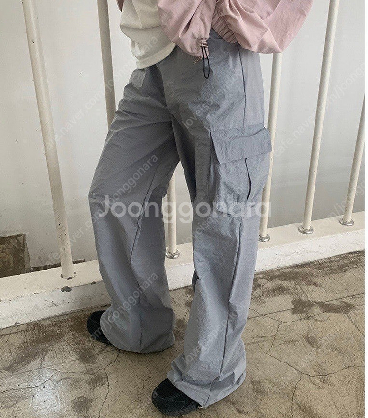 니어웨어 언유즈얼리 스트링 카고 팬츠--1