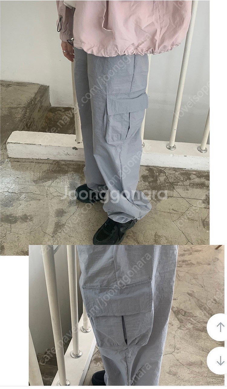 니어웨어 언유즈얼리 스트링 카고 팬츠--2