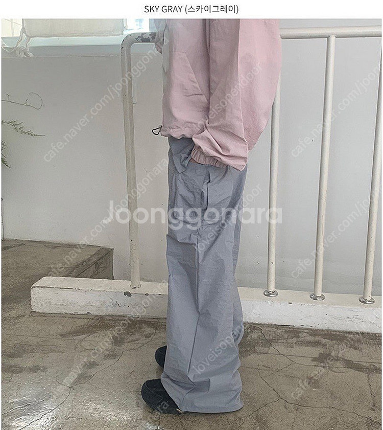 니어웨어 언유즈얼리 스트링 카고 팬츠--3