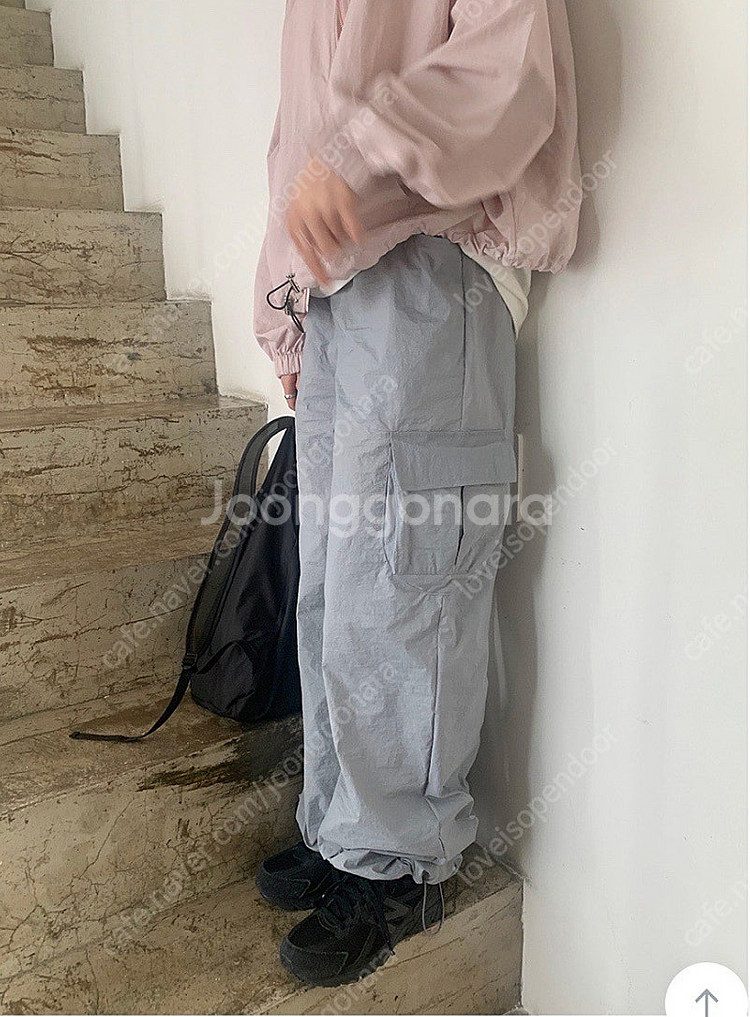 니어웨어 언유즈얼리 스트링 카고 팬츠--5