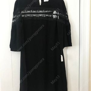 새상품 산드로 블랙 레이스 원피스 1사이즈
