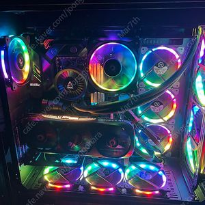 라이젠 5700X3D 4070TiSuper 수냉쿨러 완본체 판매합니다. (빅타워, 쿨거시 커세어 무선헤드셋 증정)