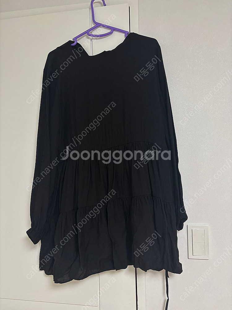 새상품 가내스라 콜린 미니 원피스 블랙--2