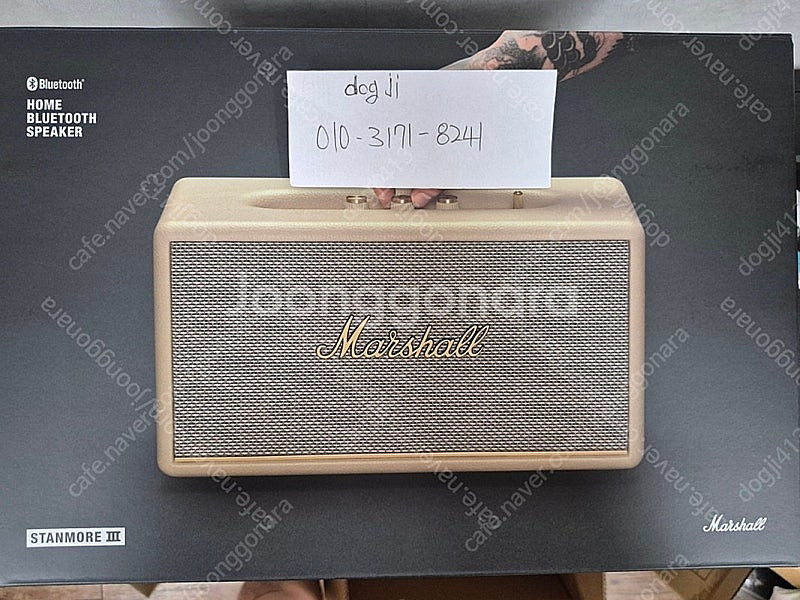 미개봉)마샬 스탠모어3 크림색상 소비코 정품--0