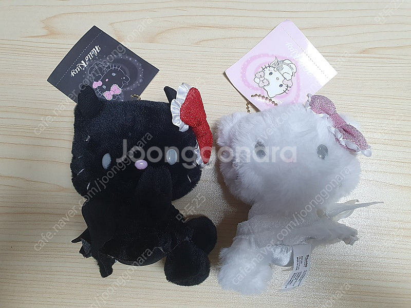 (새제품) 산리오 악마&천사 키티 인형키링--0