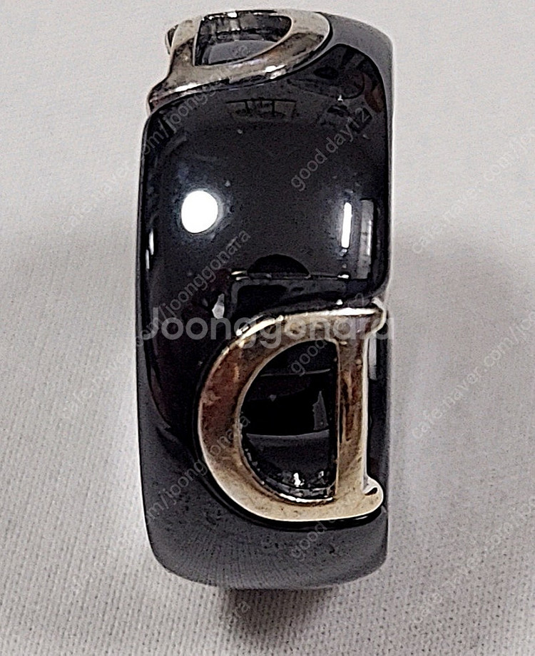 정품 다미아니 디 아이콘 23년구매 1P 다이아 반지 세라믹/18k화이트골드 국내사이즈 20호--5