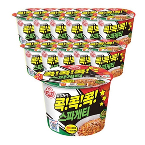 [오뚜기] 콕콕콕 스파게티 큰컵라면 120g 12개 1박스(다수가능)