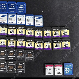 SD카드 모음 2GB~32GB