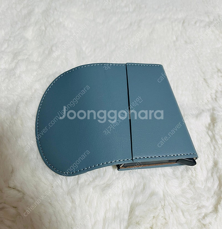 아이디어스 퍼니메이드 하프문 오토팝업 카드지갑 포그블루--5