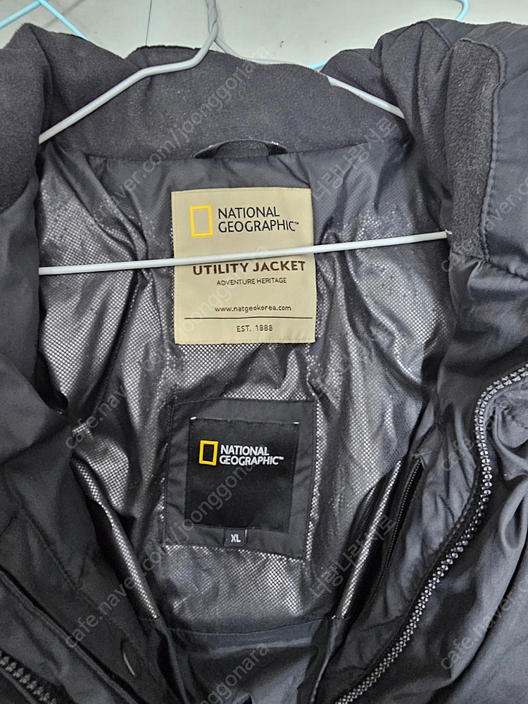네셔널지오그래픽 남성 숏패딩 덕다운 점퍼 사이즈 XL 105 이미지