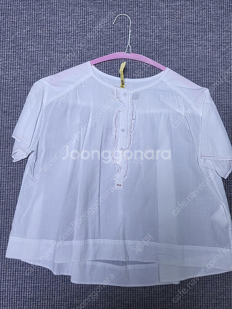 비아플레인 프릴 블라우스(한섬 더캐시미어 타임 랑방 마인 시스템 sjsj)--3