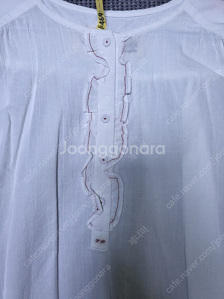 비아플레인 프릴 블라우스(한섬 더캐시미어 타임 랑방 마인 시스템 sjsj)--4