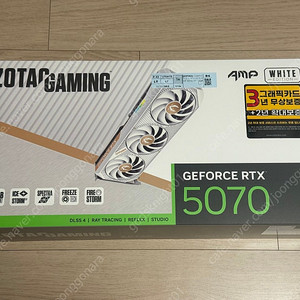 ZOTAC GAMING GeForce RTX 5070 AMP 화이트 팝니다