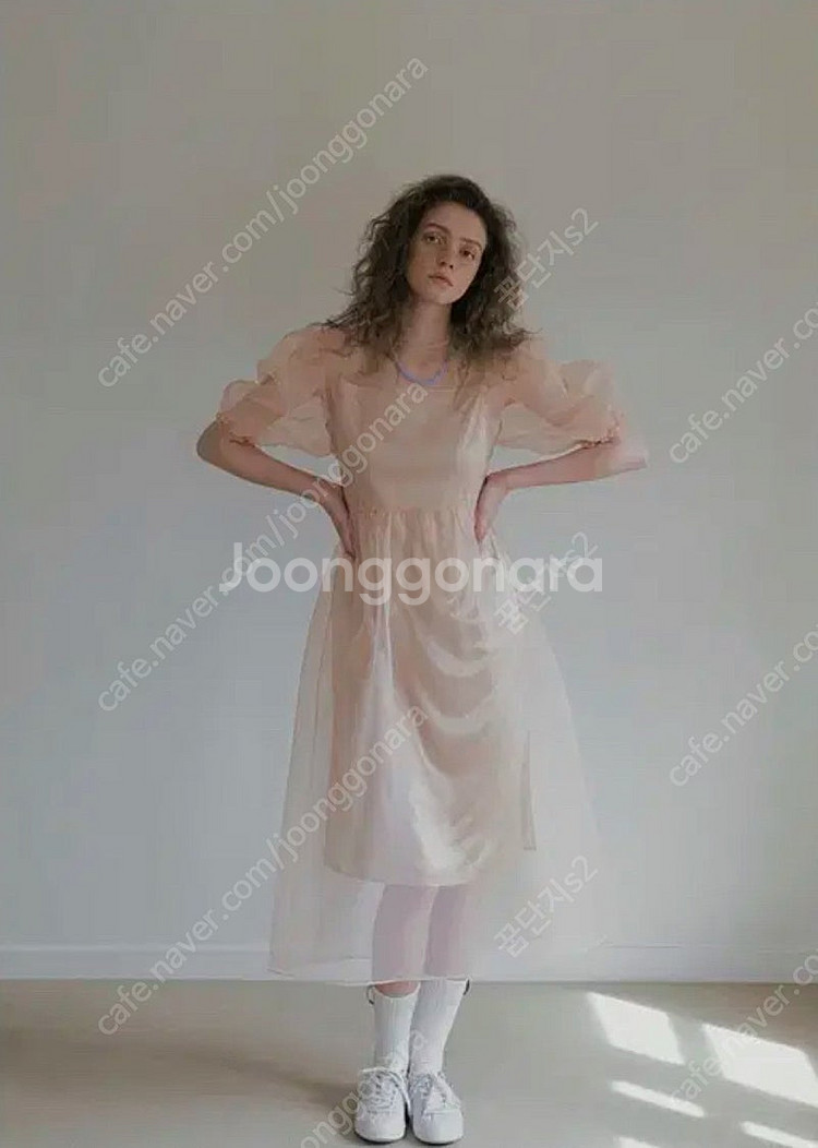 오버듀플레어 오간자 레이어 이나연 원피스 드레스 셀프웨...--7