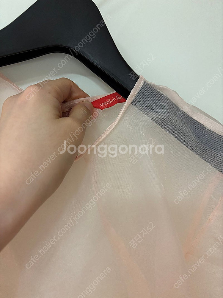 오버듀플레어 오간자 레이어 이나연 원피스 드레스 셀프웨...--9
