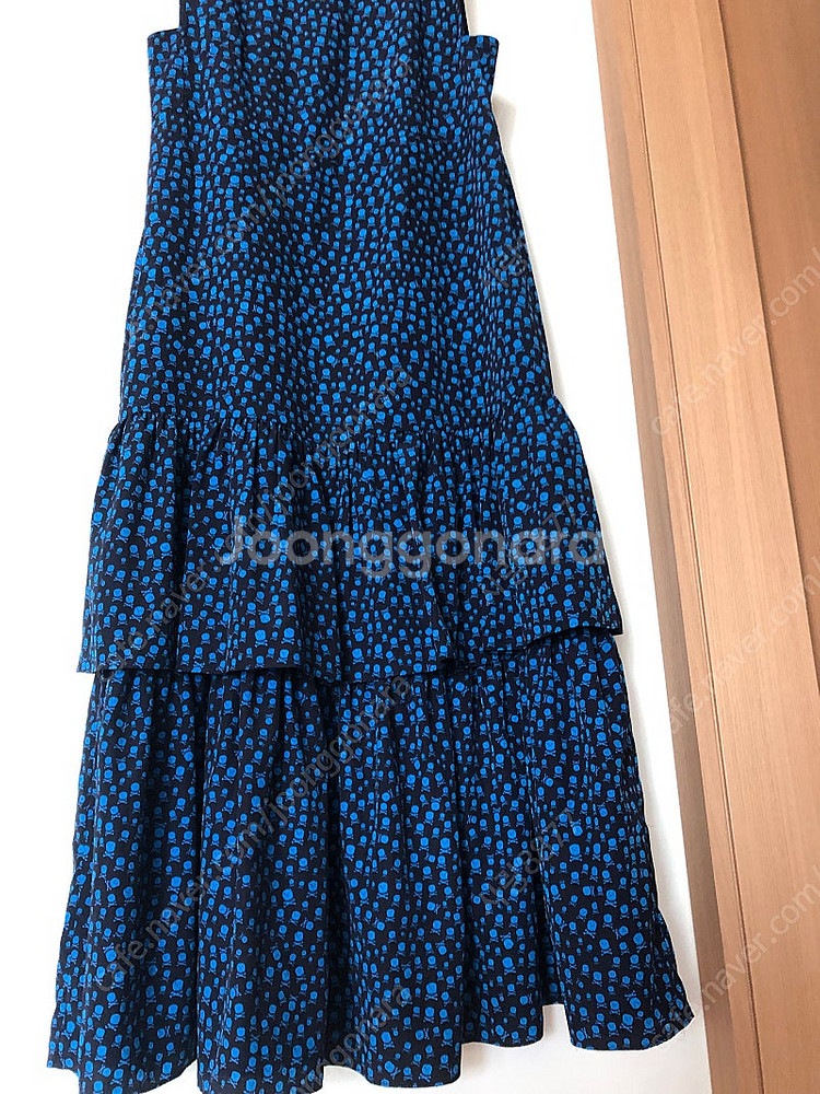 럭키슈에뜨 스컬 해골 민소매 나시 캉캉 롱 원피스 슬리브리스 여행룩 휴가룩--5