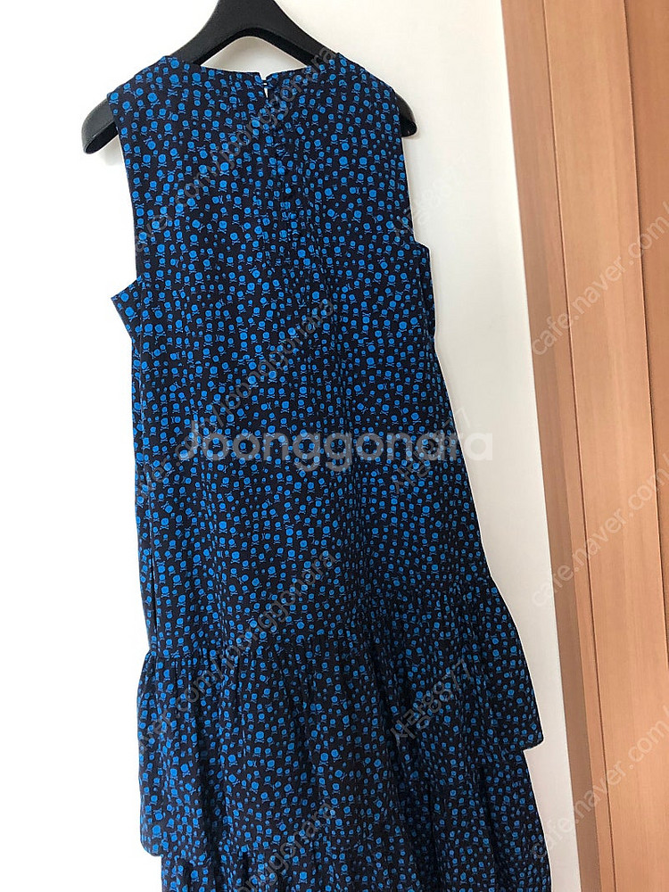 럭키슈에뜨 스컬 해골 민소매 나시 캉캉 롱 원피스 슬리브리스 여행룩 휴가룩--9