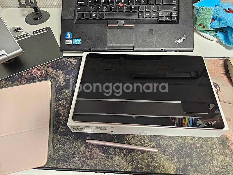 갤럭시탭 S7FE 128G 와이파이 미스틱핑크 박스및 ...--0