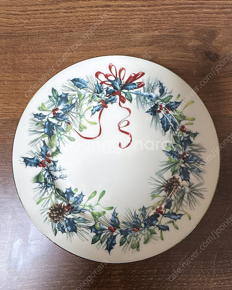 레녹스 윈터 그리팅 버터 플레이트 15cm--0