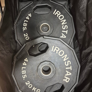 아이언스타 우레탄원판 20kg 한쌍