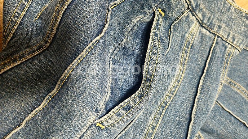 산드로 플레어 데님 스커트--3