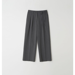 더위시 leeds Row tie pintuck slacks 차콜 롱 S