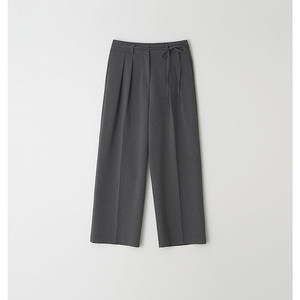 더위시 leeds Row tie pintuck slacks 차콜 롱 S