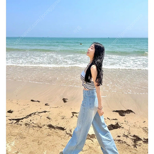 워싱존예 라이트블루 와이드 데님 팬츠 새상품