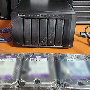 시놀로지DS1515 나스 WD purple 10TB