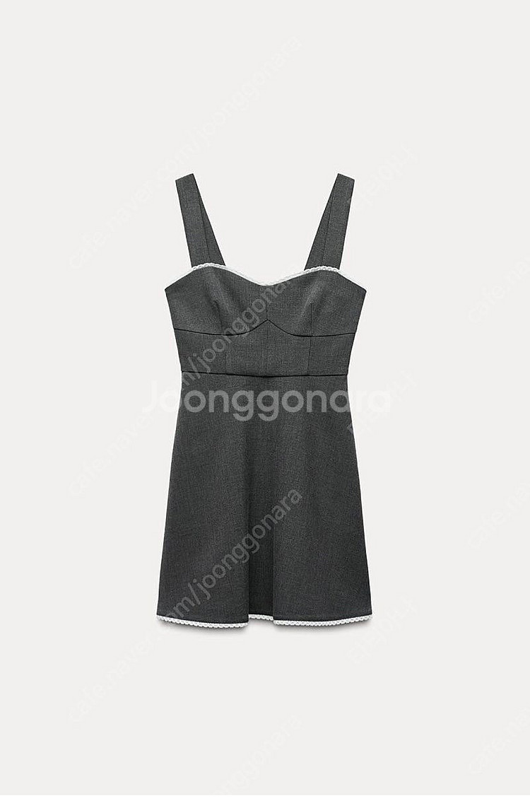 zara 자라 레이스 트리밍 콤비 미니 원피스 5990...--6
